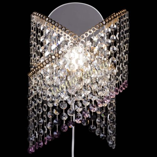 Бра Космея №1 розовая в Кирове Гусь Хрустальный