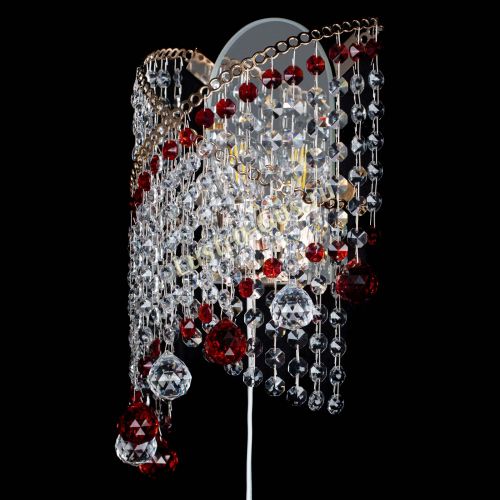 Бра Космея №3 красная в Кирове Гусь Хрустальный