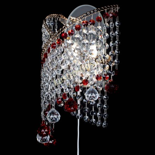 Бра Космея №3 красная в Кирове Гусь Хрустальный