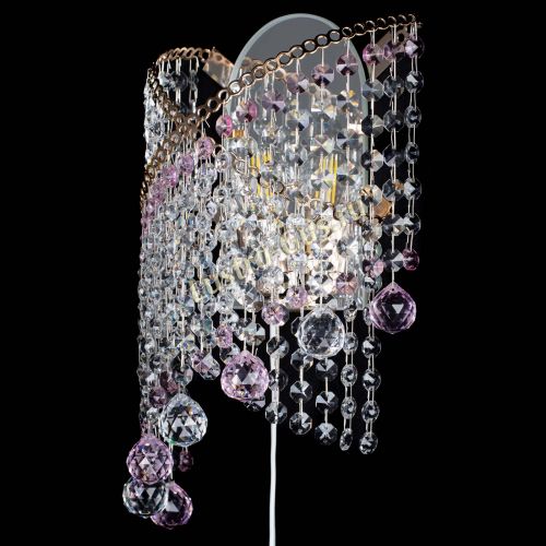 Бра Космея №3 розовая в Кирове Гусь Хрустальный