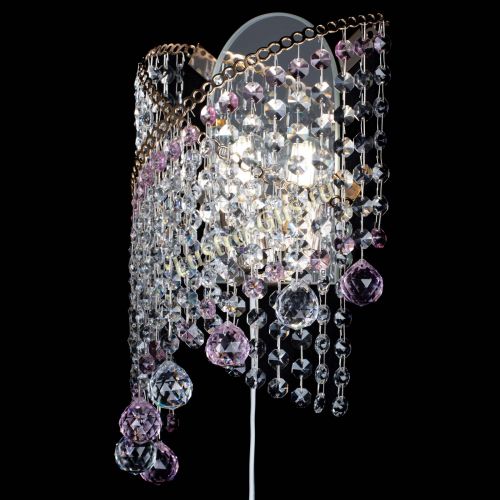 Бра Космея №3 розовая в Кирове Гусь Хрустальный