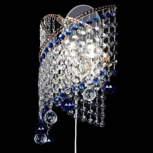 Бра Космея №3 синяя в Кирове Гусь Хрустальный