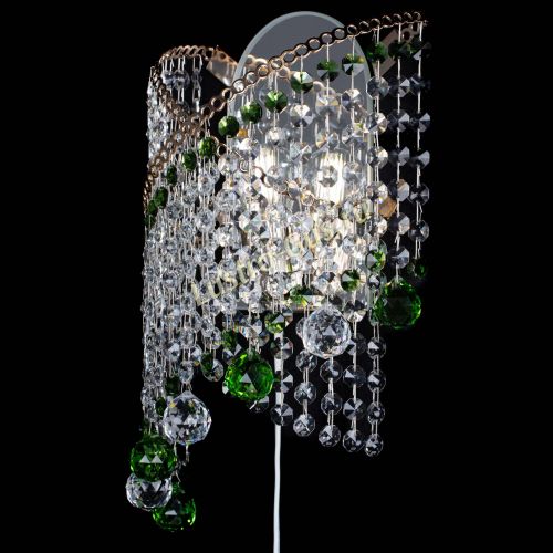 Бра Космея №3 зеленая в Кирове Гусь Хрустальный