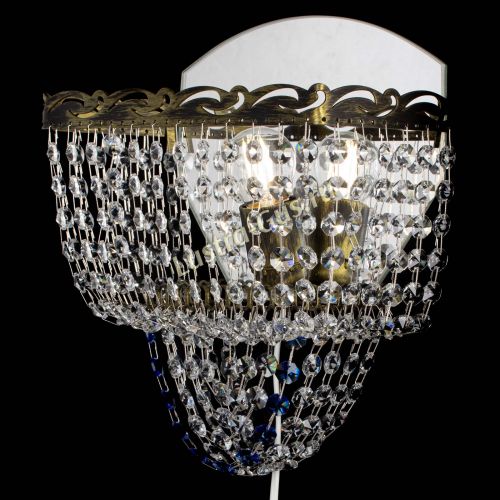 Бра Квадрат №2 под бронзу Синяя в Кирове Гусь Хрустальный