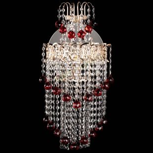 Бра из хрусталя Ника №5 красная