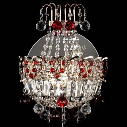 Бра Ника шар красная в Кирове Гусь Хрустальный