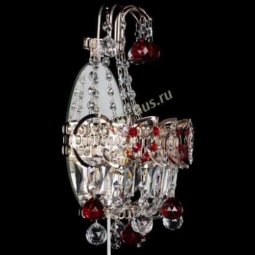 Бра Ника шар красная в Кирове Гусь Хрустальный