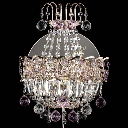 Бра Ника шар розовая в Кирове Гусь Хрустальный