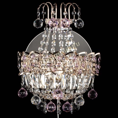 Бра Ника шар розовая в Кирове Гусь Хрустальный