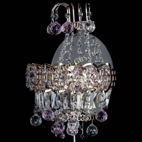 Бра Ника шар розовая в Кирове Гусь Хрустальный