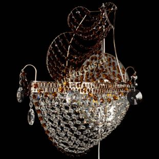 Бра из хрусталя Парусник №1 чайная