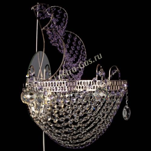 Бра Парусник №1 фиолетовая в Кирове Гусь Хрустальный