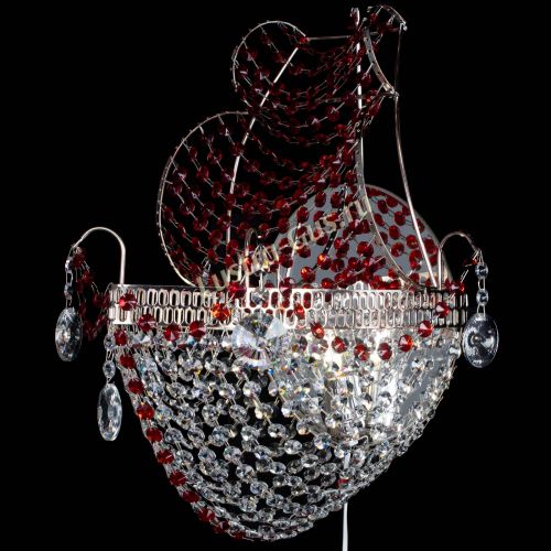 Бра Парусник №1 красная в Кирове Гусь Хрустальный