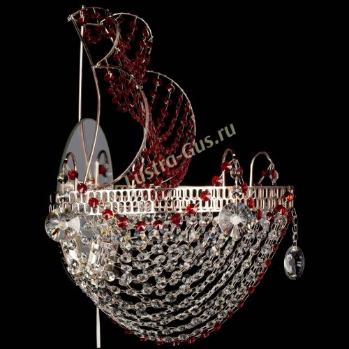 Бра Парусник №1 красная в Кирове Гусь Хрустальный