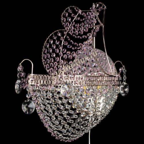 Бра Парусник №1 розовая в Кирове Гусь Хрустальный