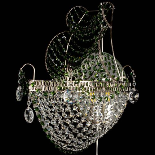 Бра Парусник №1 зеленая в Кирове Гусь Хрустальный