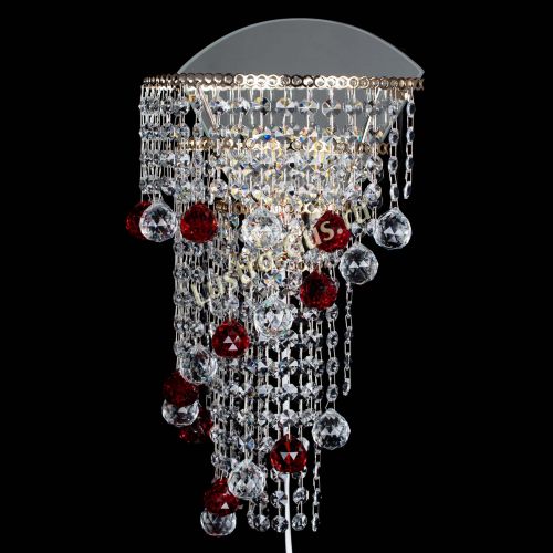 Бра Пирамида №3 красная в Кирове Гусь Хрустальный