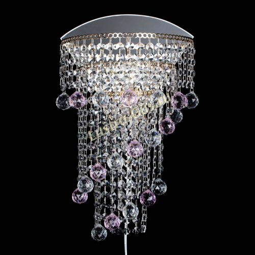 Бра Пирамида №3 розовая в Кирове Гусь Хрустальный