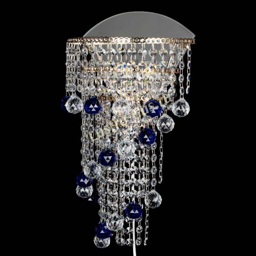 Бра Пирамида №3 синяя в Кирове Гусь Хрустальный