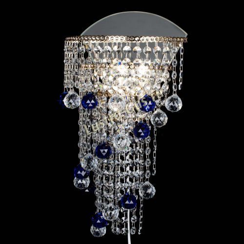 Бра Пирамида №3 синяя в Кирове Гусь Хрустальный