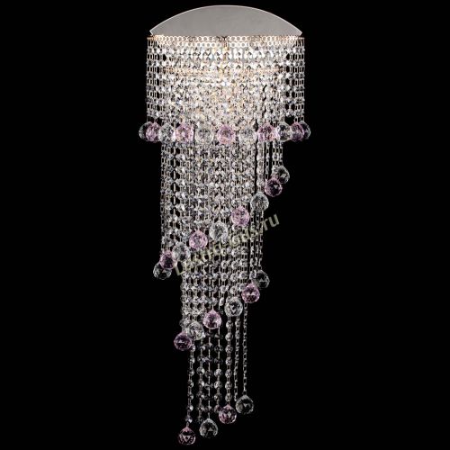 Бра Пирамида №6 розовая в Кирове Гусь Хрустальный