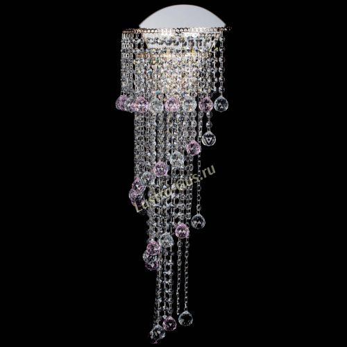 Бра Пирамида №6 розовая в Кирове Гусь Хрустальный