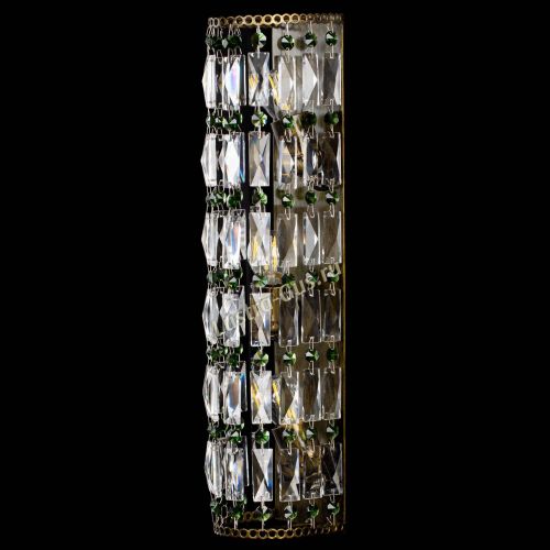 Бра Прямоугольник пластинка под бронзу Зеленая в Кирове Гусь Хрустальный