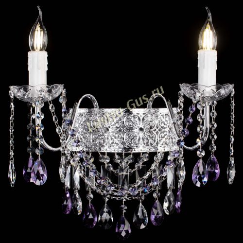 Бра Свеча Восток №2 фиолетовая в Кирове Гусь Хрустальный