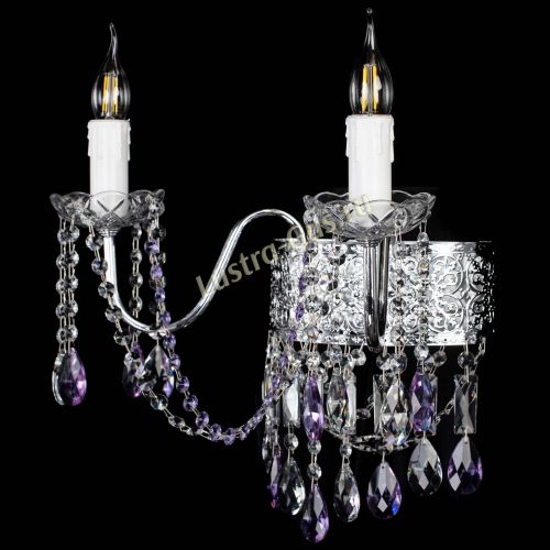 Бра Свеча Восток №2 фиолетовая в Кирове Гусь Хрустальный