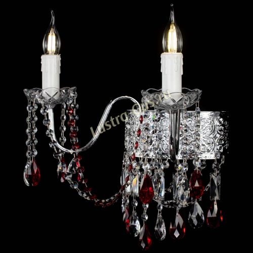 Бра Свеча Восток №2 красная в Кирове Гусь Хрустальный