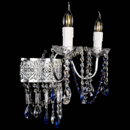 Бра Свеча Восток №2 синяя в Кирове Гусь Хрустальный