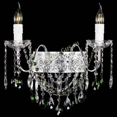 Бра Свеча Восток №2 зеленая в Кирове Гусь Хрустальный