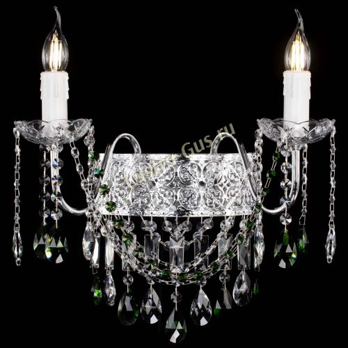 Бра Свеча Восток №2 зеленая в Кирове Гусь Хрустальный