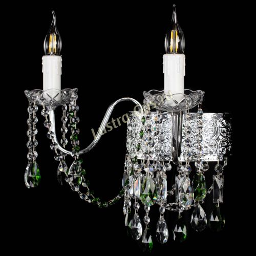 Бра Свеча Восток №2 зеленая в Кирове Гусь Хрустальный