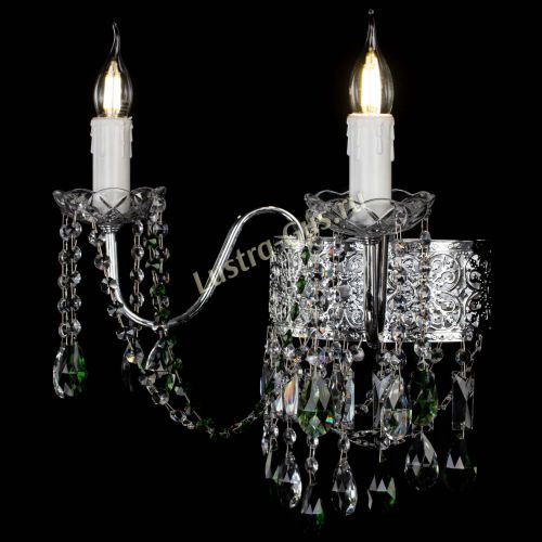 Бра Свеча Восток №2 зеленая в Кирове Гусь Хрустальный