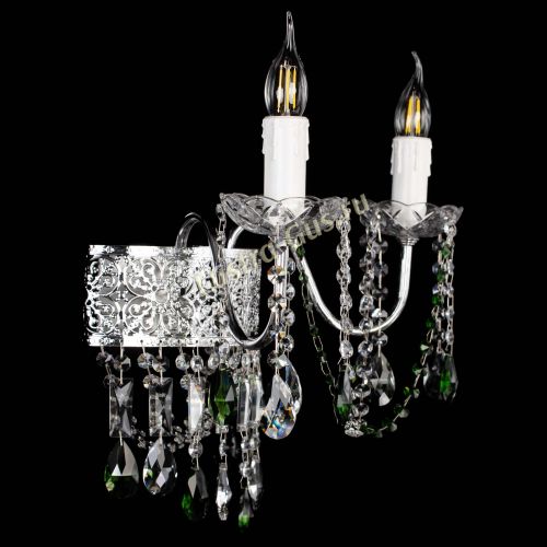 Бра Свеча Восток №2 зеленая в Кирове Гусь Хрустальный