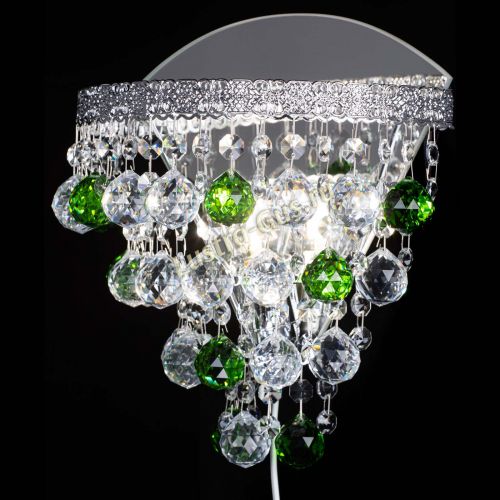 Бра Токката пирамида шар 30 зеленая в Кирове Гусь Хрустальный