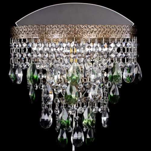 Бра Токката пирамида журавлик под бронзу зеленая в Кирове Гусь Хрустальный