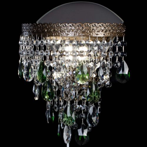 Бра Токката пирамида журавлик под бронзу зеленая в Кирове Гусь Хрустальный