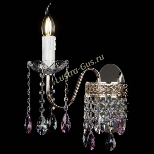 Бра Венеция №1 мини розовая в Кирове Гусь Хрустальный