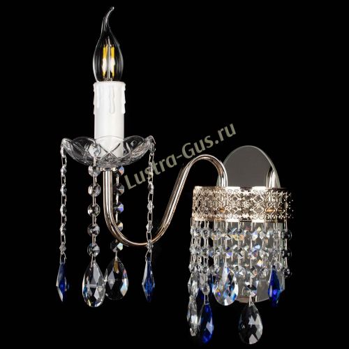 Бра Венеция №1 мини синяя в Кирове Гусь Хрустальный