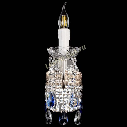 Бра Венеция №1 мини синяя в Кирове Гусь Хрустальный