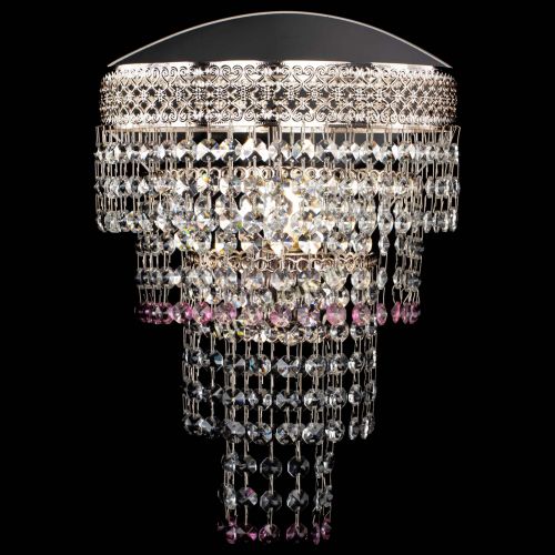 Бра Венеция Капель оптикон розовая в Кирове Гусь Хрустальный