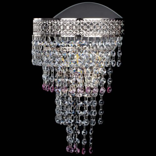 Бра Венеция Капель оптикон розовая в Кирове Гусь Хрустальный