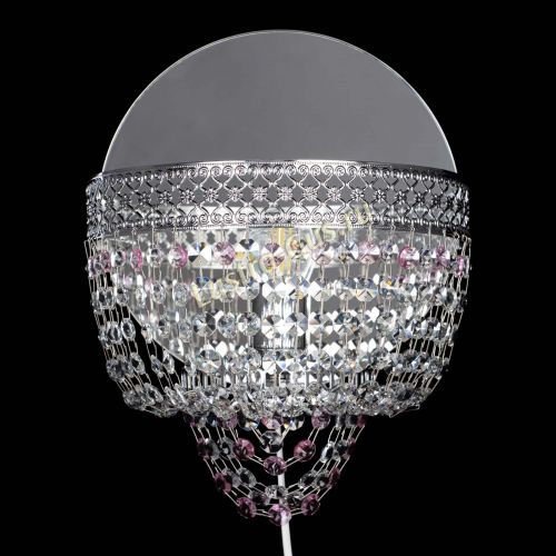 Бра Венеция оптикон розовая в Кирове Гусь Хрустальный