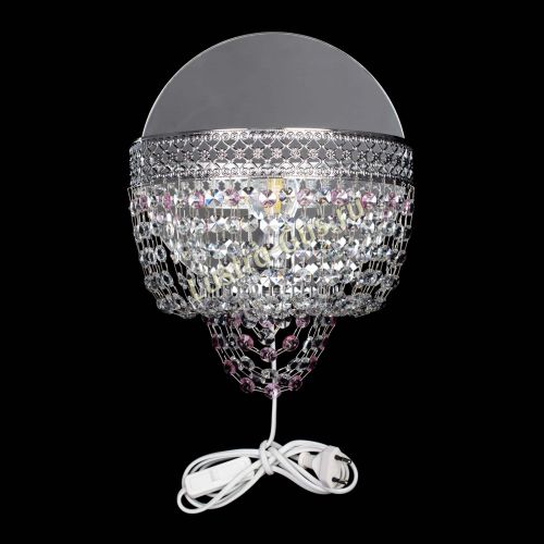 Бра Венеция оптикон розовая в Кирове Гусь Хрустальный