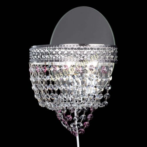 Бра Венеция оптикон розовая в Кирове Гусь Хрустальный