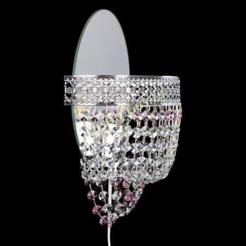 Бра Венеция оптикон розовая в Кирове Гусь Хрустальный