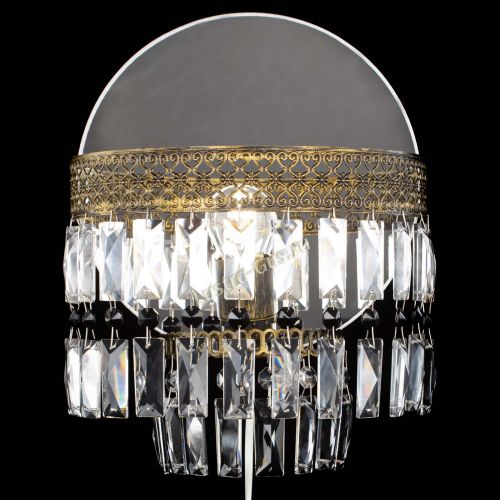 Бра Венеция Пластинка под бронзу Черная в Кирове Гусь Хрустальный