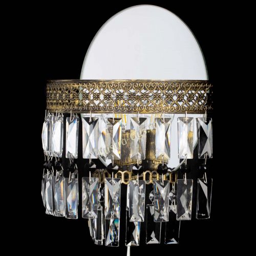 Бра Венеция Пластинка под бронзу Черная в Кирове Гусь Хрустальный